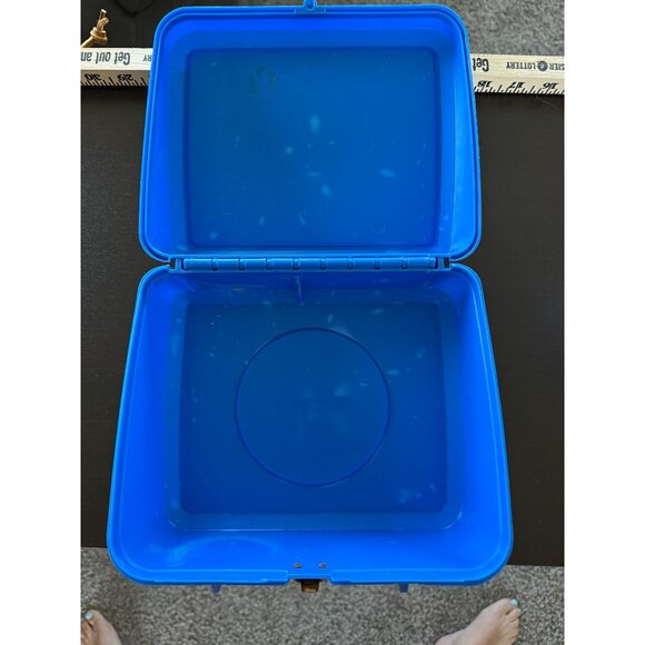 Vintage Ring Raiders Aladdin Lunchbox Thermos 1988 Matchbox Fighter Jets Blue - Picture 6 of 16